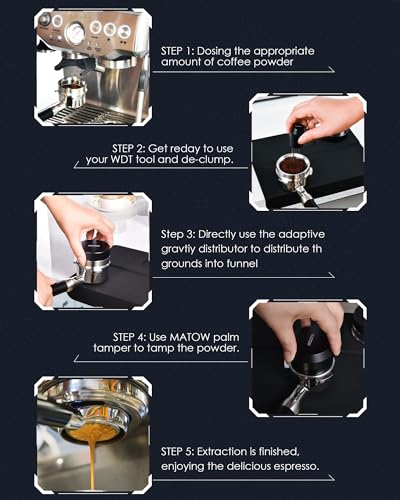 58mm Dosing Funnel & Gravity Distributor for 58mm Portafilter