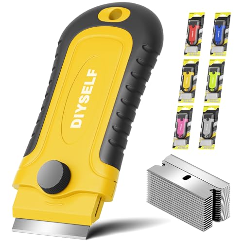 Razor Scraper Tool with 15 Extra Blades for Kitchen