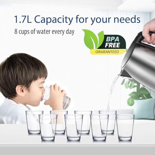 Comfee 1.7L Stainless Steel Electric Tea Kettle