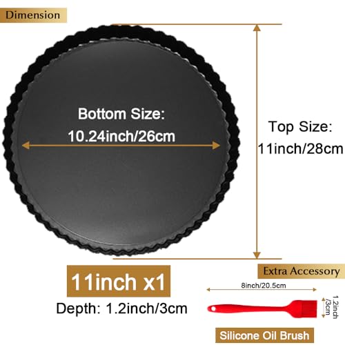 11 Inch Tart and Quiche Pan with Removable Bottom