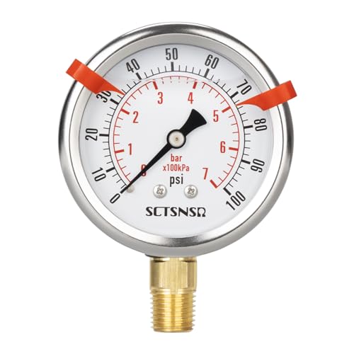 0 to 100 Psi Pressure Gauge