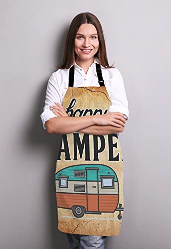 Happy Camper Apron for Women and Men