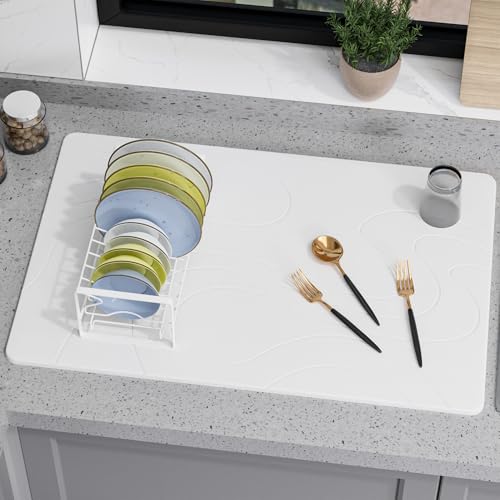 Large Stone Drying Mat for Kitchen Counter