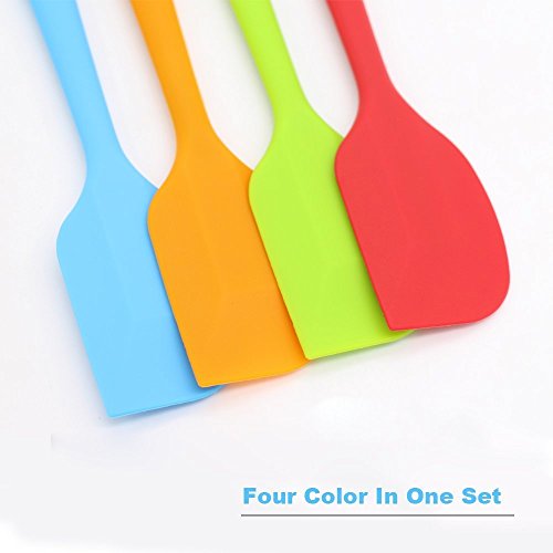 4 Piece Silicone Spatula Set with Stainless Steel Core (4 Count)