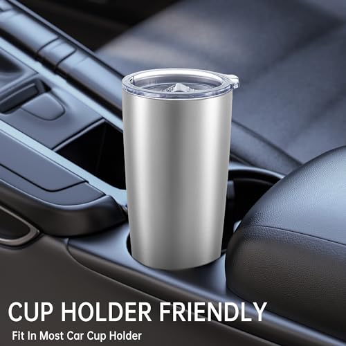 20 oz Tumblers Bulk Stainless Steel Tumbler with Lid (6 Count)