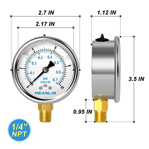0~10Psi Stainless Steel 1