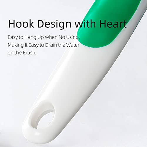 2 Pack Scrub Brush for Cleaning with Long Handle (2 Count)