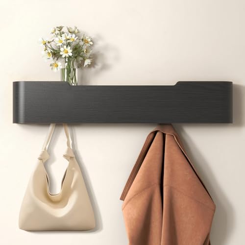 Wall Mounted Coat Rack with Shelf