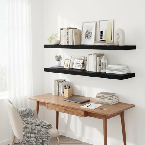 Deep Floating Shelves 48x12” Set of 2 (2 Count)