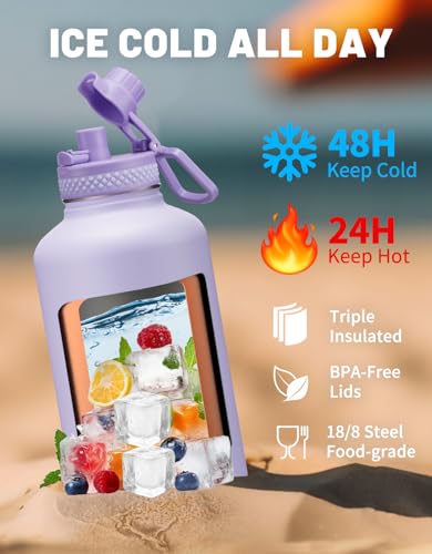 Half Gallon Water Bottle Insulated (9 Count)