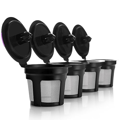 4 Reusable K Cups for Keurig Coffee Makers (4 Count)