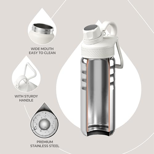 18oz Stainless Steel Insulated Bottle with 2 Leak
