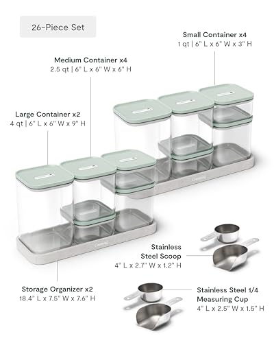 26 Piece Ultimate Airtight Glass Food Storage Containers with Lids