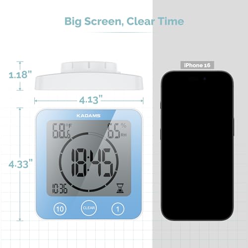 Shower Clock Waterproof Bathroom Timer