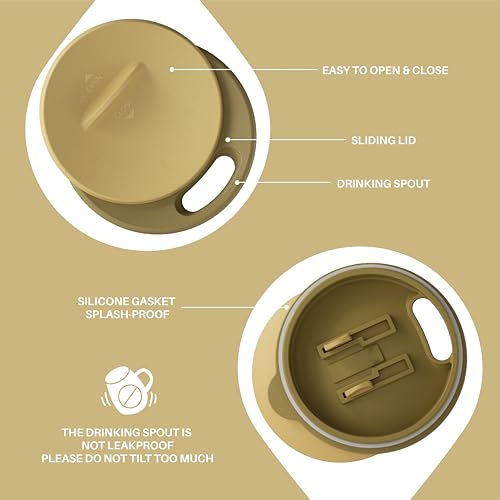 16 oz Insulated Coffee Mug with Lid and Handle