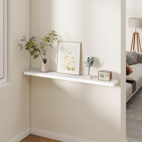 Rustic Real Wood Floating Shelves