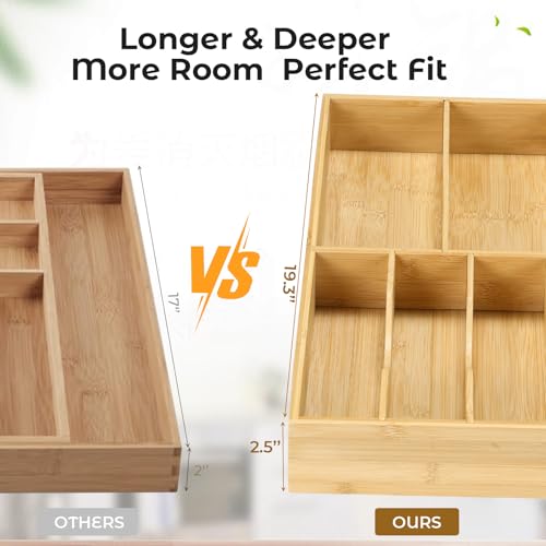 Silverware Organizer for Kitchen Drawers