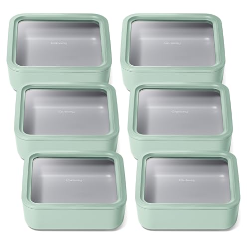 6 Piece Glass Food Storage Container Set (6 Count)