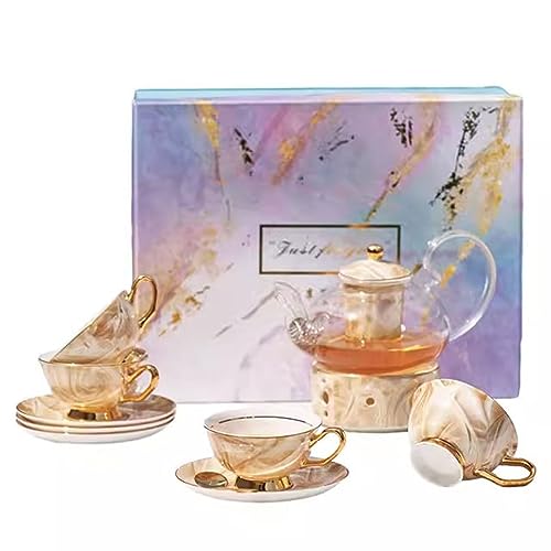 Japanese Tea Set Tea Set Chinese Tea setEuropean Style Ceramic Flower Teapot Set