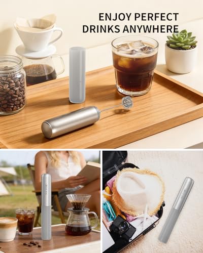 Rechargeable Milk Frother Handheld