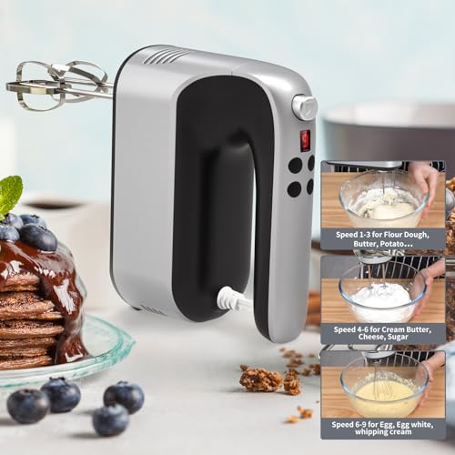 9 Speed Digital Hand Mixer Electric
