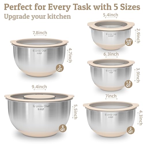 Mixing Bowles Set with Lids Set (8 Count)