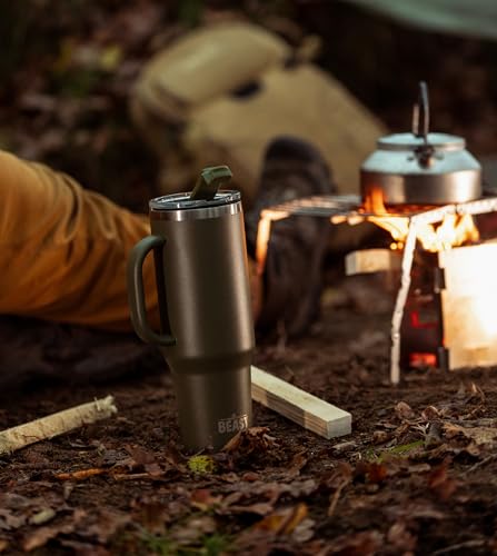 Beast 50 oz Tumbler with Handle Stainless Steel Vacuum Insulated Coffee Ice Cup Double Wall Travel Flask