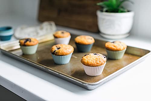 Reusable Silicone Baking Cup Silicone Muffin Liners for Cupcakes (24 Count)