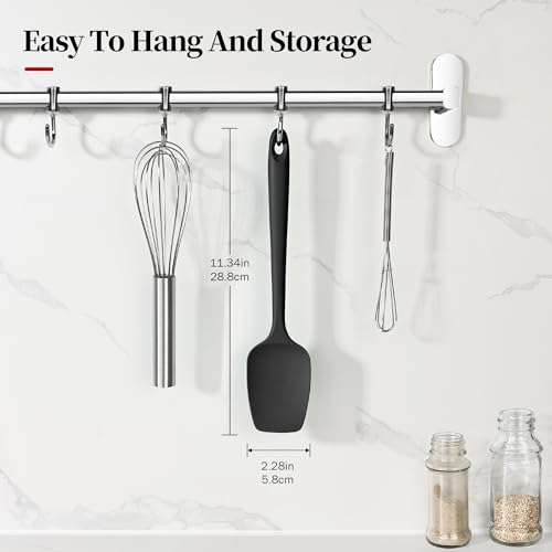 600ºF Heat Resistant Silicone Spoon Spatula for Cooking