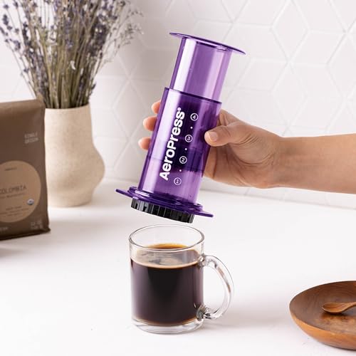 Clear Purple Coffee Press