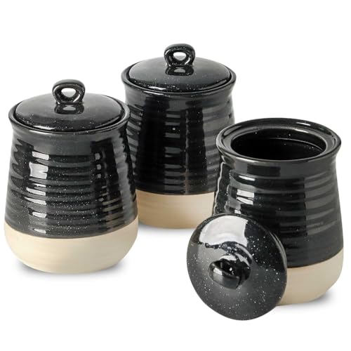 Ceramic Food Storage Jars (3 Count)
