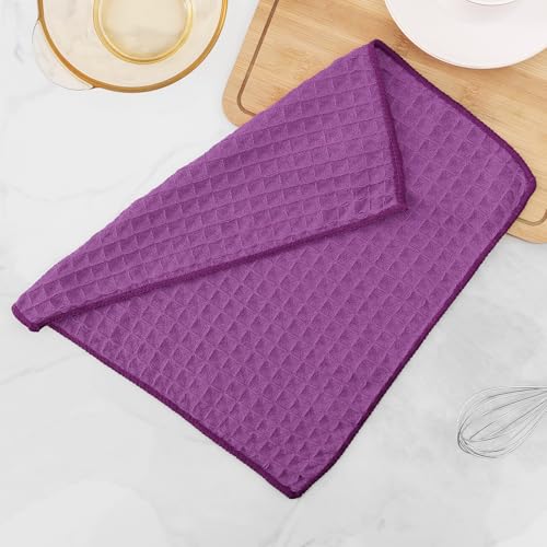 Microfiber Waffle Weave Kitchen Dish Cloths (8 Count)