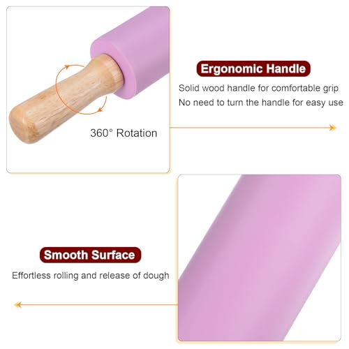 Silicone Rolling Pins for Baking 14.96 Inch Non