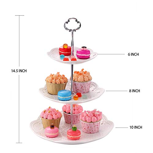 3 Tier Porcelain Cupcake Stand Serving Tray