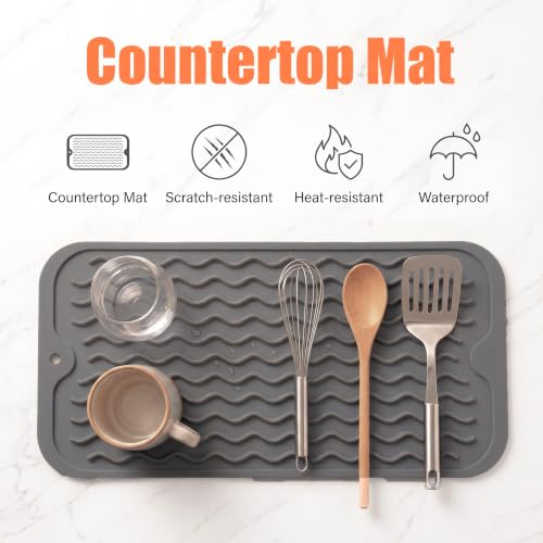 Silicone Dish Drying Mat for Multiple Usage