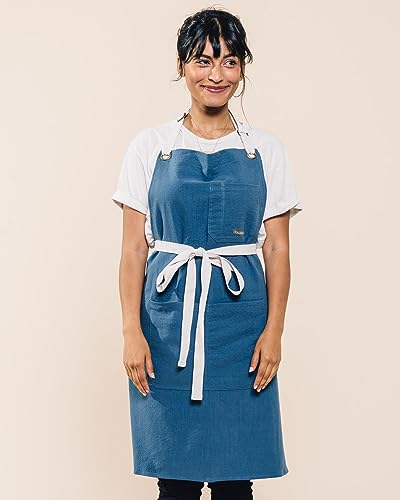 Linen Kitchen Apron for Cooking
