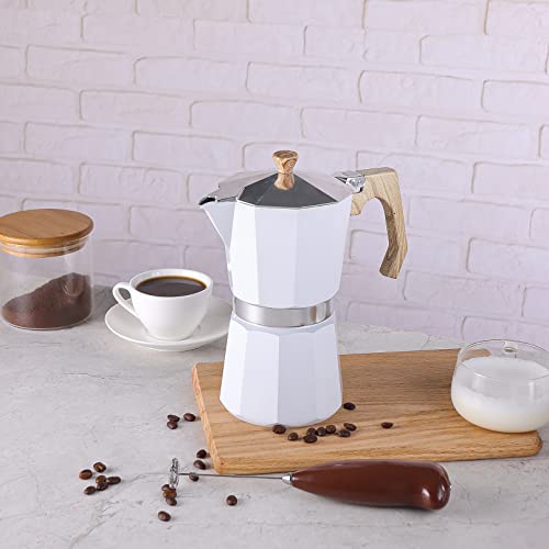 Stovetop Espresso Maker Aluminum Moka Pot 9 Espresso Cup