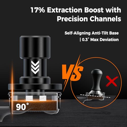 39MM V6 Impact Espresso Tamper with Sound Feedback