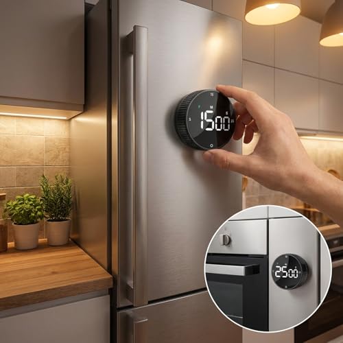 Rechargeable Magnetic Kitchen Timer