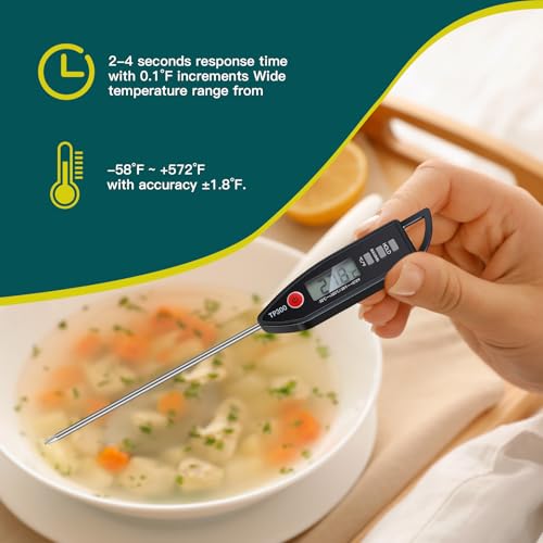 3 Set Digital Food Thermometer Long Probe Instant (3 Count)