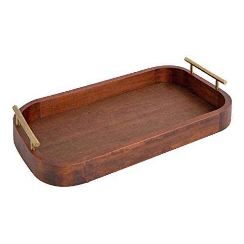 Lipton Mid Century Rectangle Wood Tray