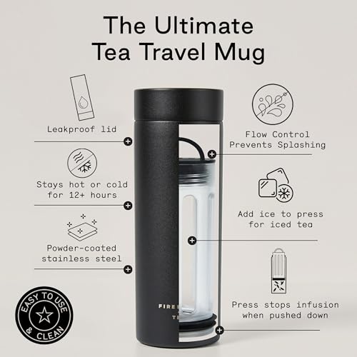 Travel Tea Infuser Mug with Strainer