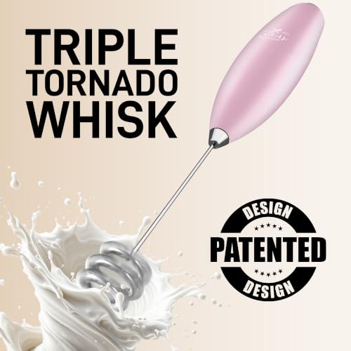 Powerful Milk Frother Wand With Duracell Batteries