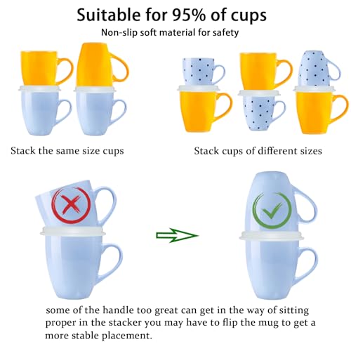 Coffee Mug Organizers and Storage (6 Count)