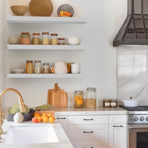 White Floating Shelves 35.4in