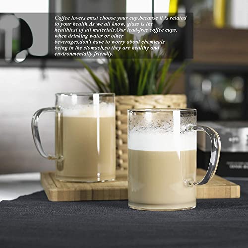 Glass Coffee Mugs (4 Count)