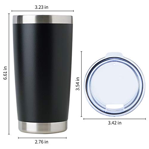 20oz Stainless Steel Tumbler Bulk with Lid (12 Count)