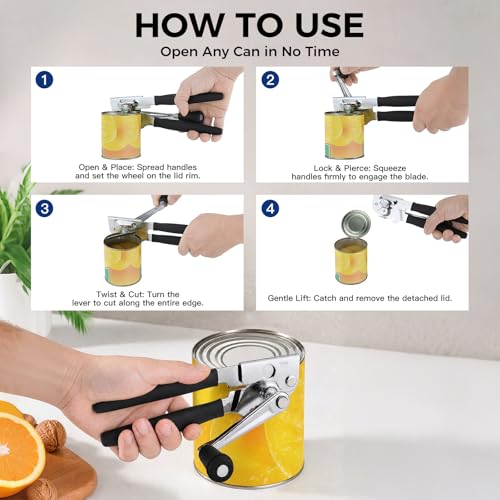 Heavy Duty Commercial Manual Crank Can Opener