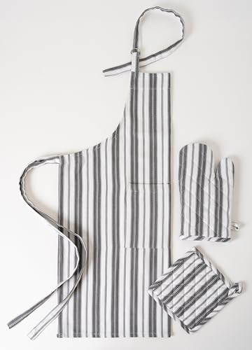 1 Oven Mitt 1 PotHolder & 1 Kitchen Apron Set