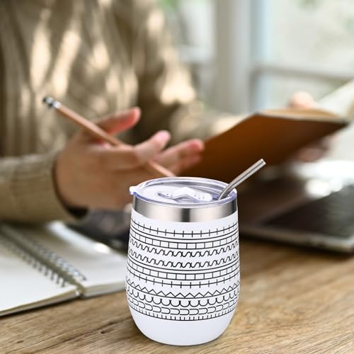 2 Pcs 12 oz Funny Message Coffee Mug Birthday White Elephant Gifts Stainless Steel Insulated Tumblers Wine Cup Gag Gift for for Employee Appreciation Coworkers Friends Father (2 Count)